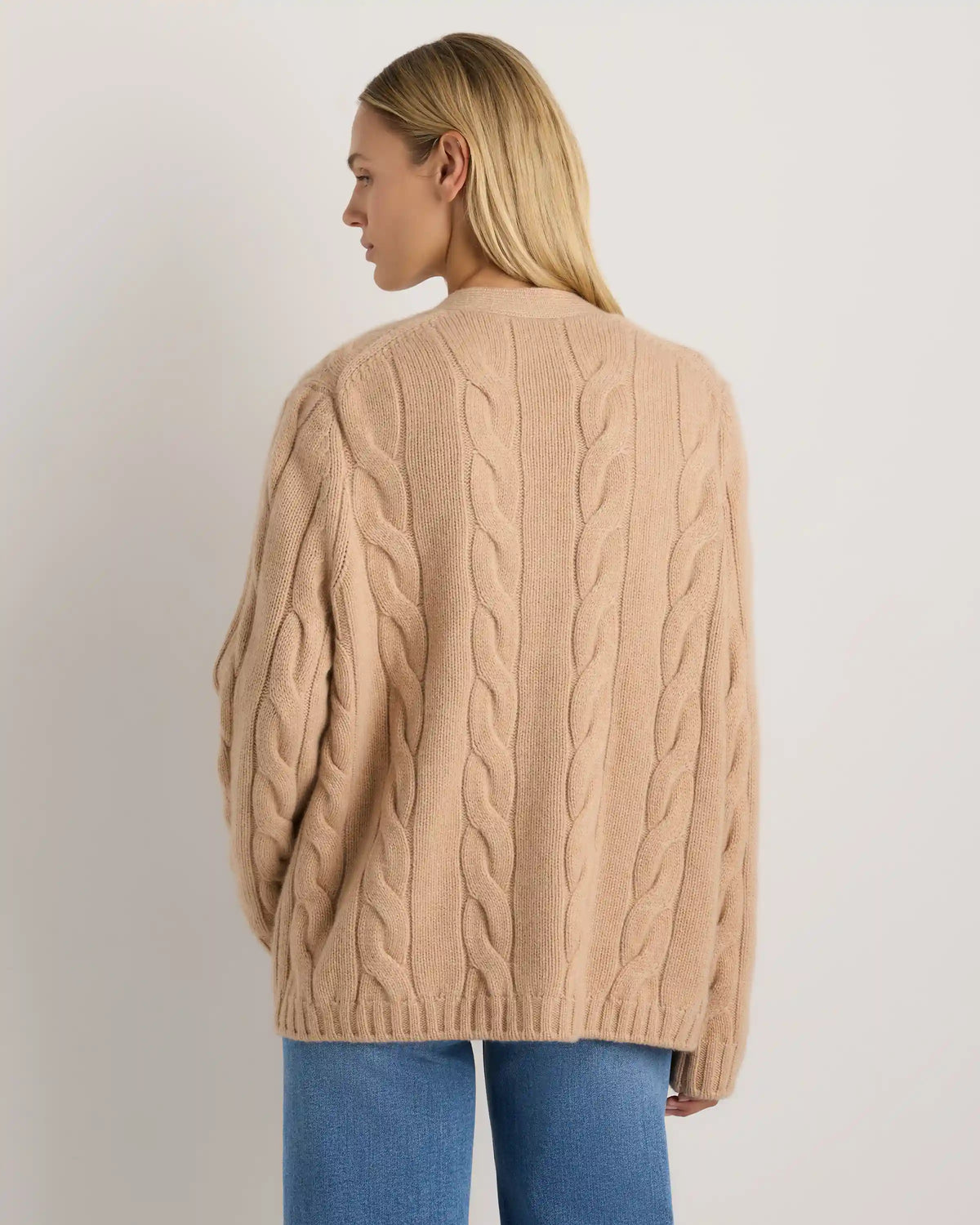 Luxe Baby Cashmere Cable Cardigan