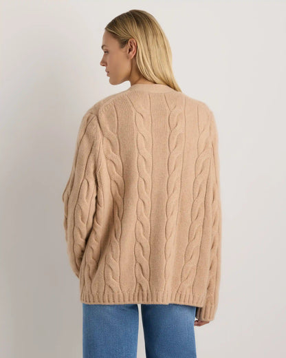 Luxe Baby Cashmere Cable Cardigan
