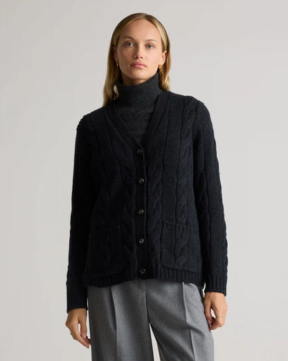 Luxe Baby Cashmere Cable Cardigan