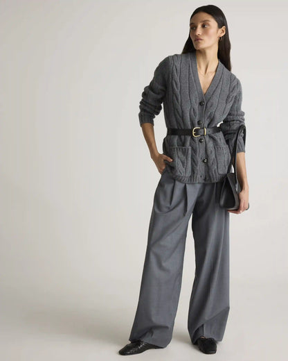 Luxe Baby Cashmere Cable Cardigan