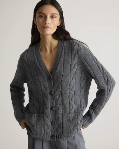 Luxe Baby Cashmere Cable Cardigan