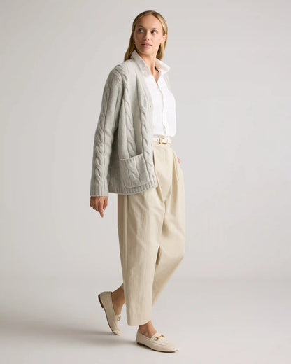 Luxe Baby Cashmere Cable Cardigan