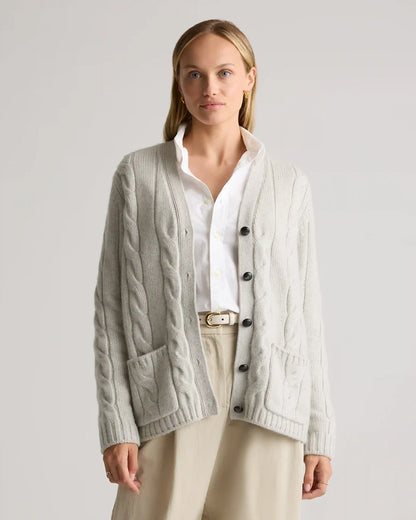 Luxe Baby Cashmere Cable Cardigan