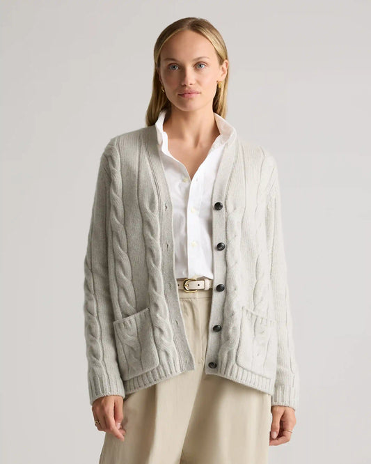 Luxe Baby Cashmere Cable Cardigan