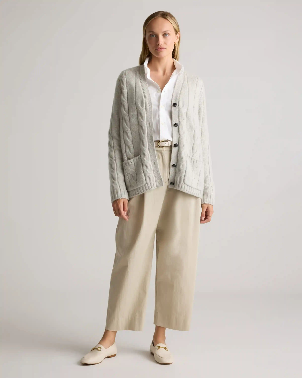 Luxe Baby Cashmere Cable Cardigan