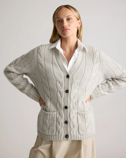Luxe Baby Cashmere Cable Cardigan