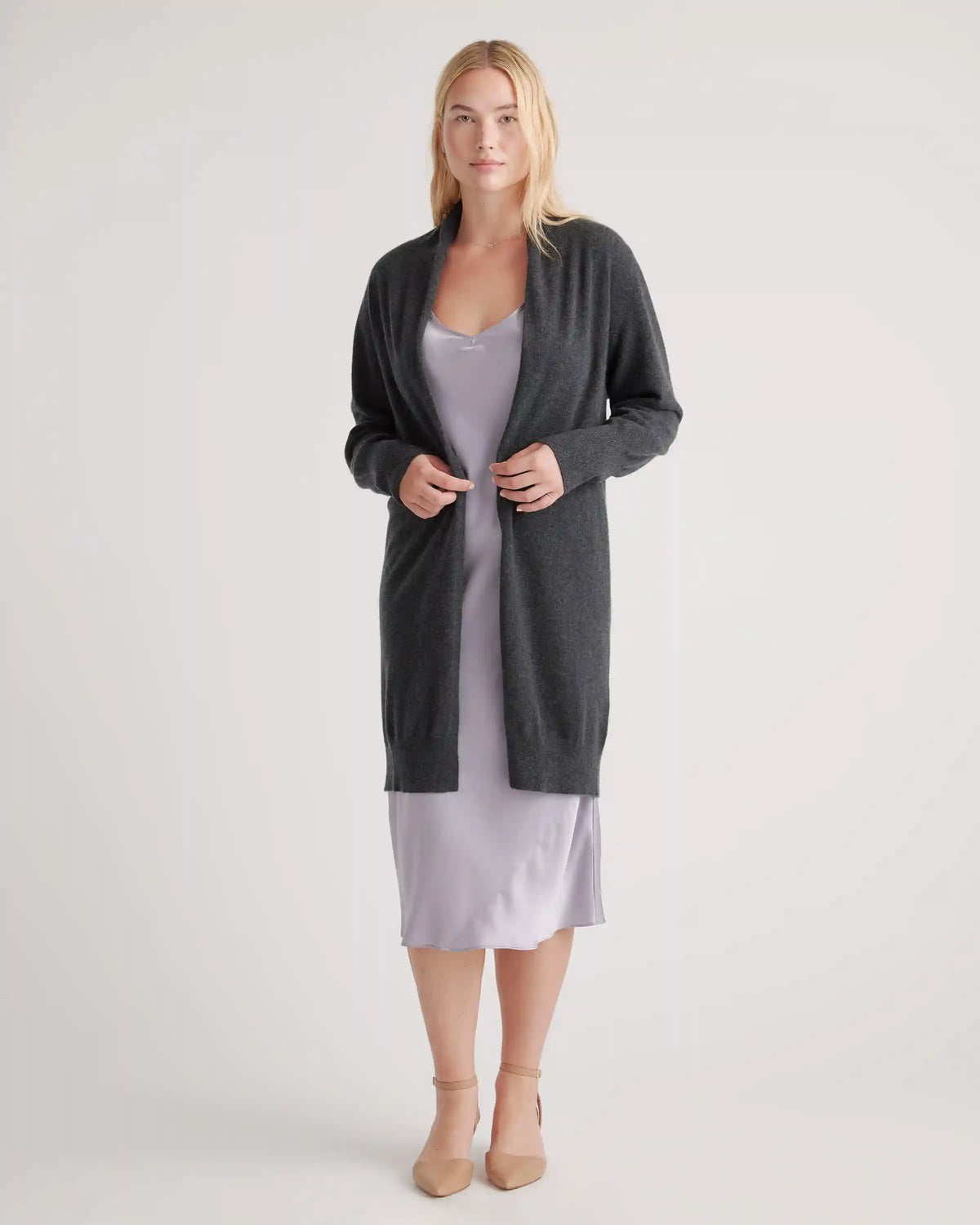 Mongolian Cashmere Duster Cardigan Sweater