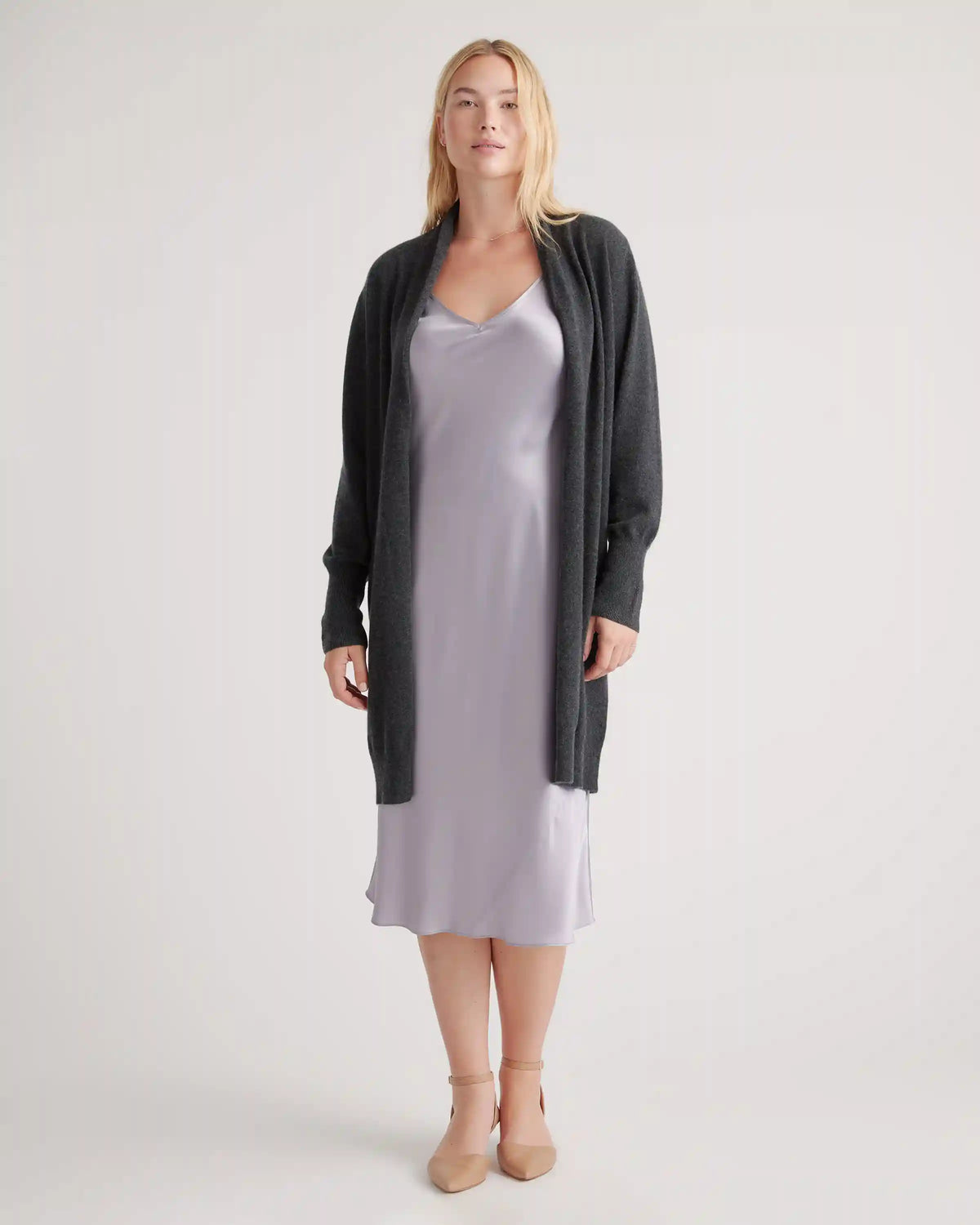 Mongolian Cashmere Duster Cardigan Sweater