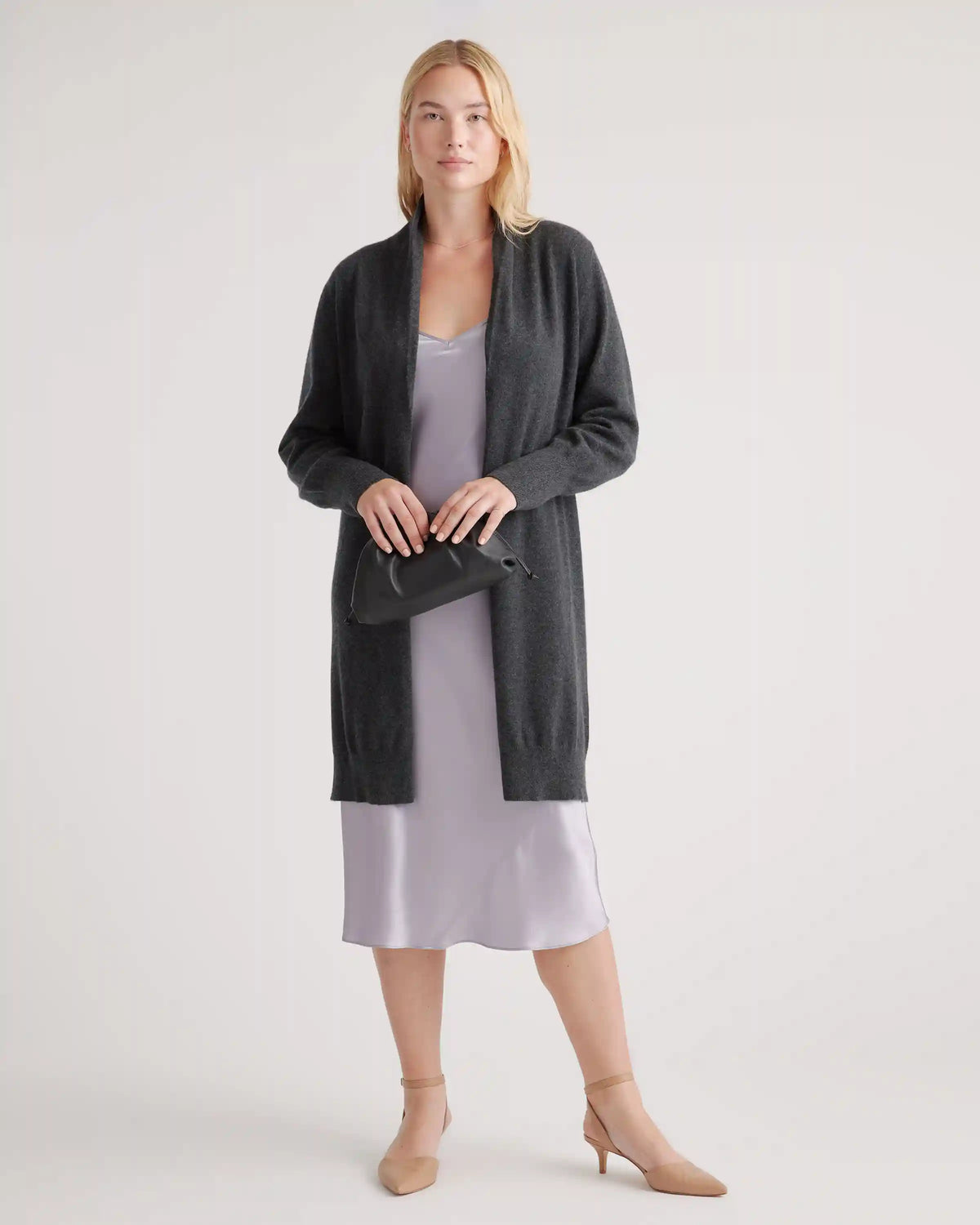 Mongolian Cashmere Duster Cardigan Sweater