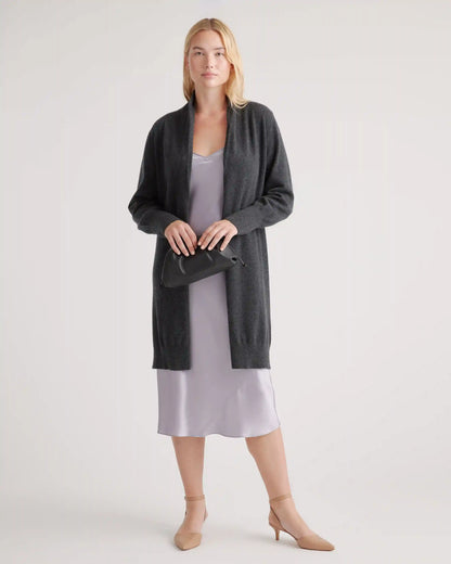 Mongolian Cashmere Duster Cardigan Sweater