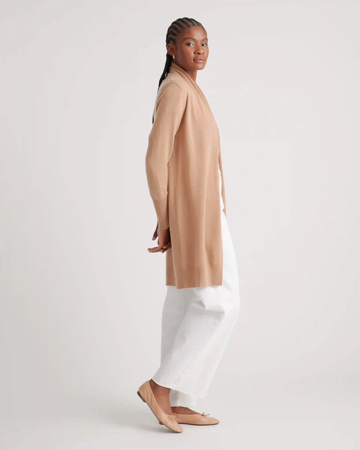 Mongolian Cashmere Duster Cardigan Sweater