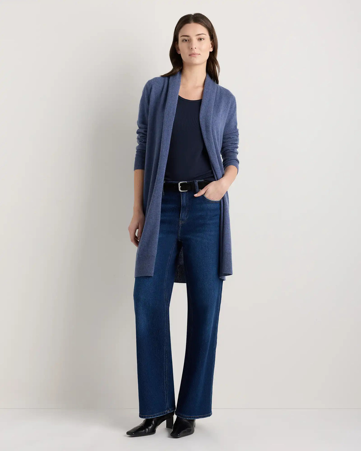 Mongolian Cashmere Duster Cardigan Sweater