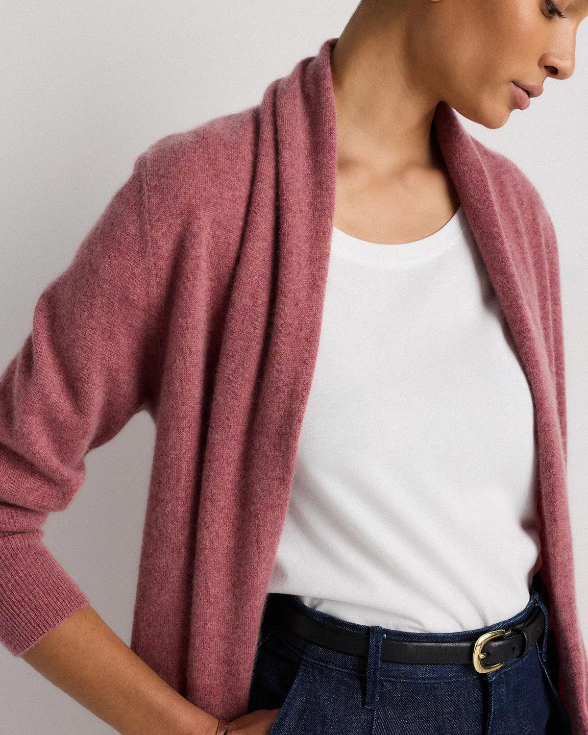 Mongolian Cashmere Duster Cardigan Sweater