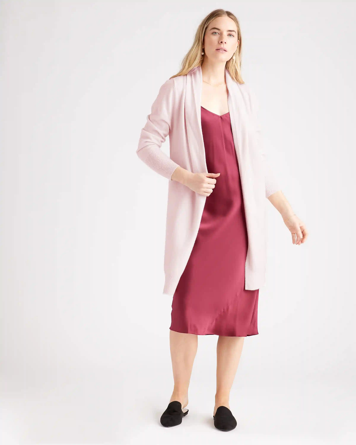 Mongolian Cashmere Duster Cardigan Sweater