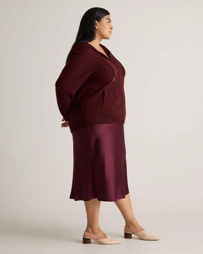 Mongolian Cashmere Full-Zip Hoodie