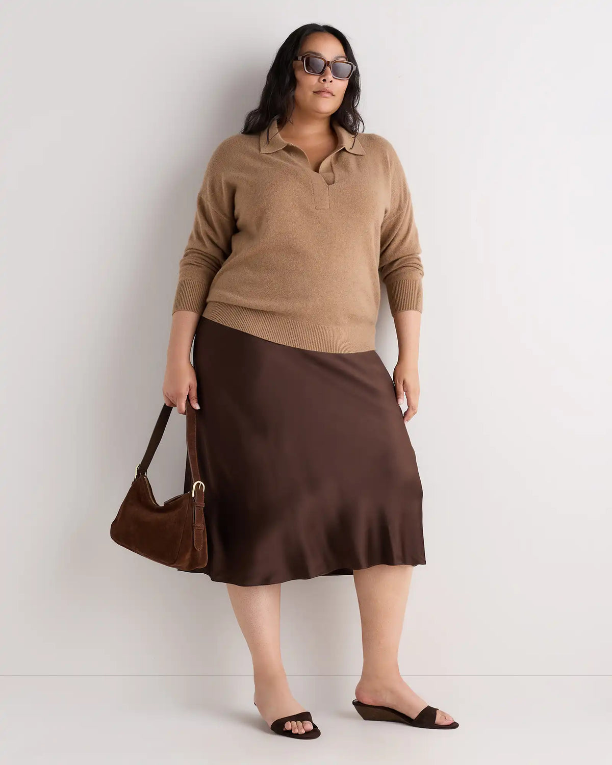 Mongolian Cashmere Polo Sweater