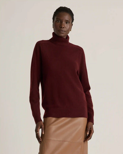 Mongolian Cashmere Turtleneck Sweater