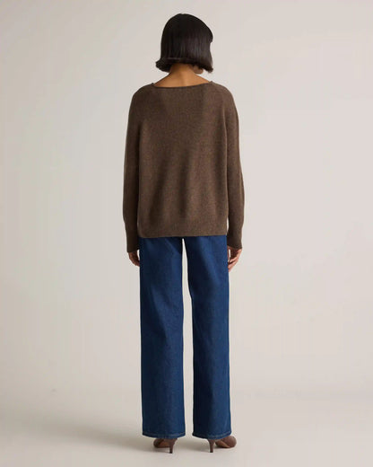Mongolian Cashmere Boatneck Sweater