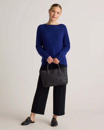 Mongolian Cashmere Boatneck Sweater