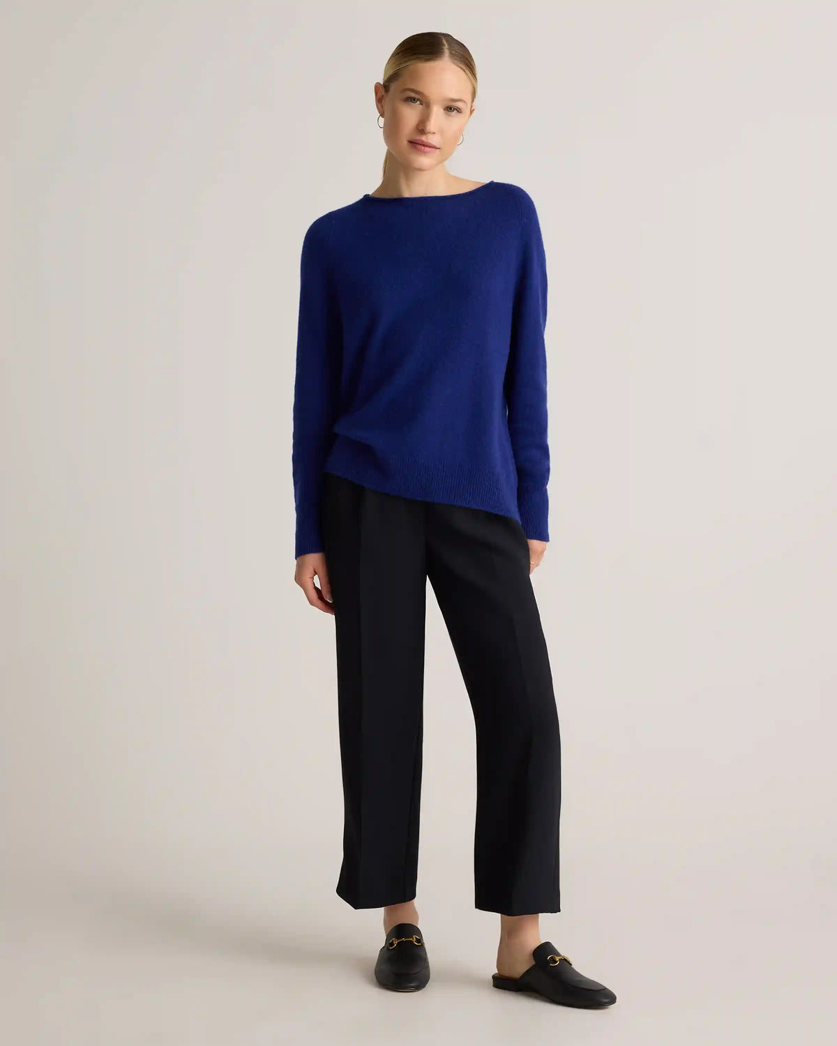 Mongolian Cashmere Boatneck Sweater