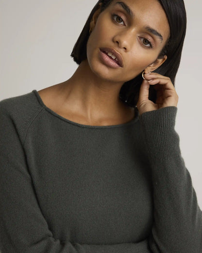 Mongolian Cashmere Boatneck Sweater