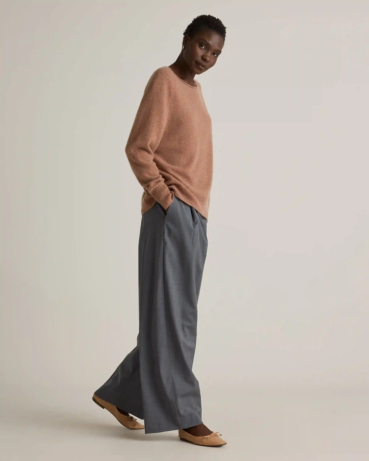 Mongolian Cashmere Boatneck Sweater