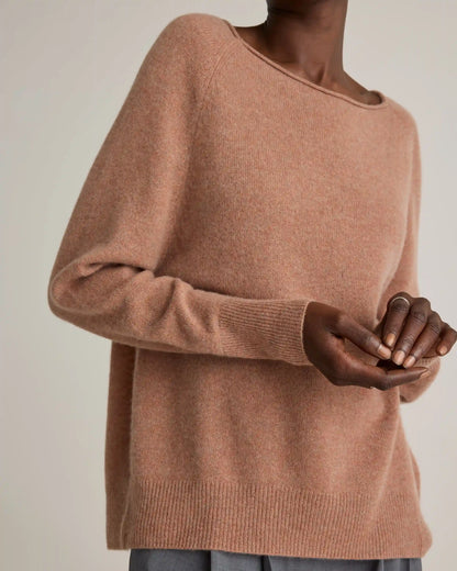 Mongolian Cashmere Boatneck Sweater