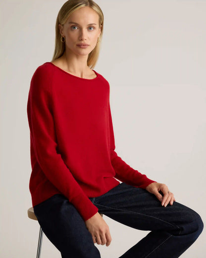 Mongolian Cashmere Boatneck Sweater