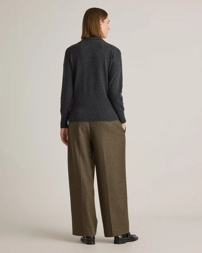 Mongolian Cashmere Polo Sweater