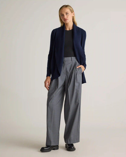 Mongolian Cashmere Open Cardigan Sweater