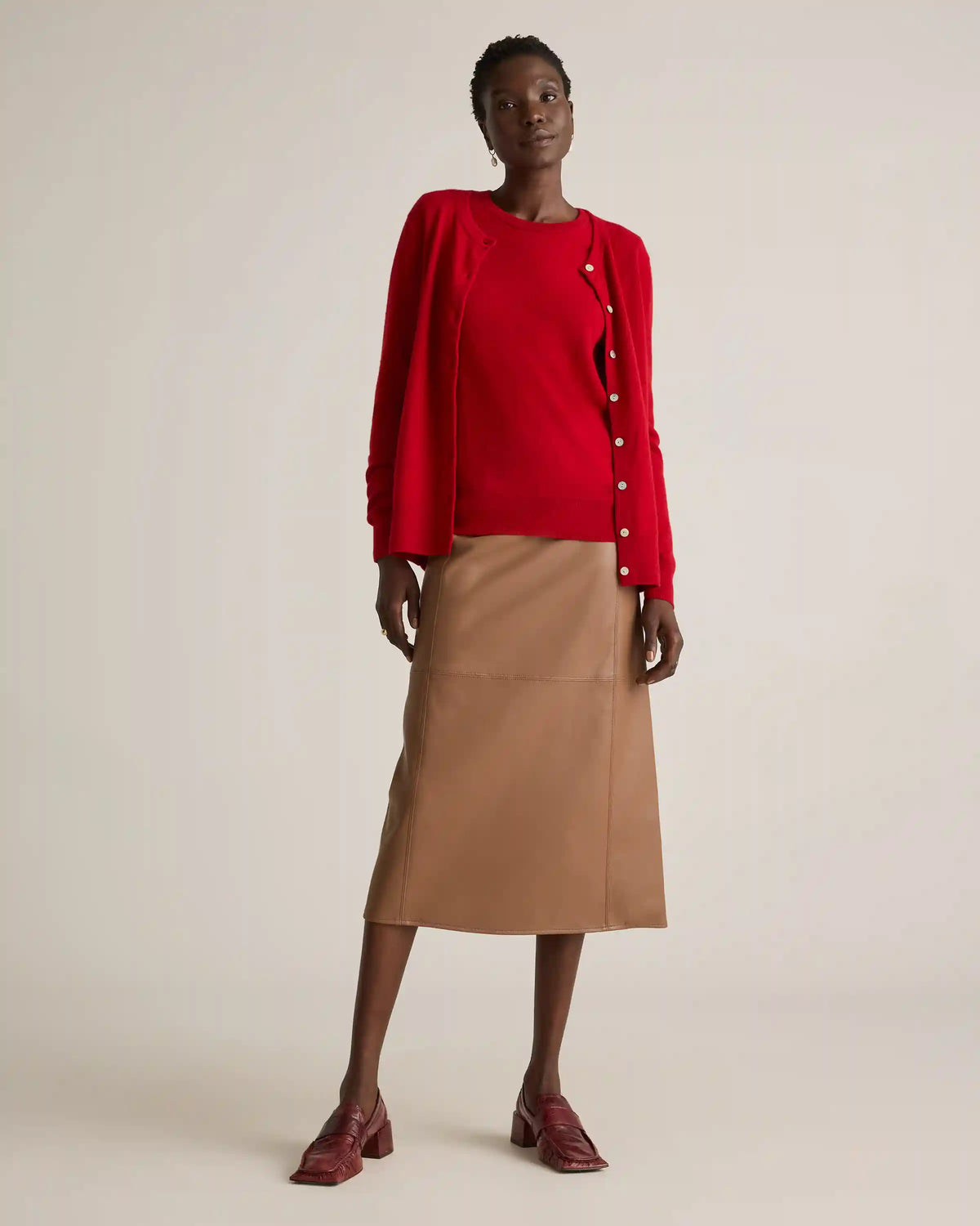 Mongolian Cashmere Cardigan Sweater