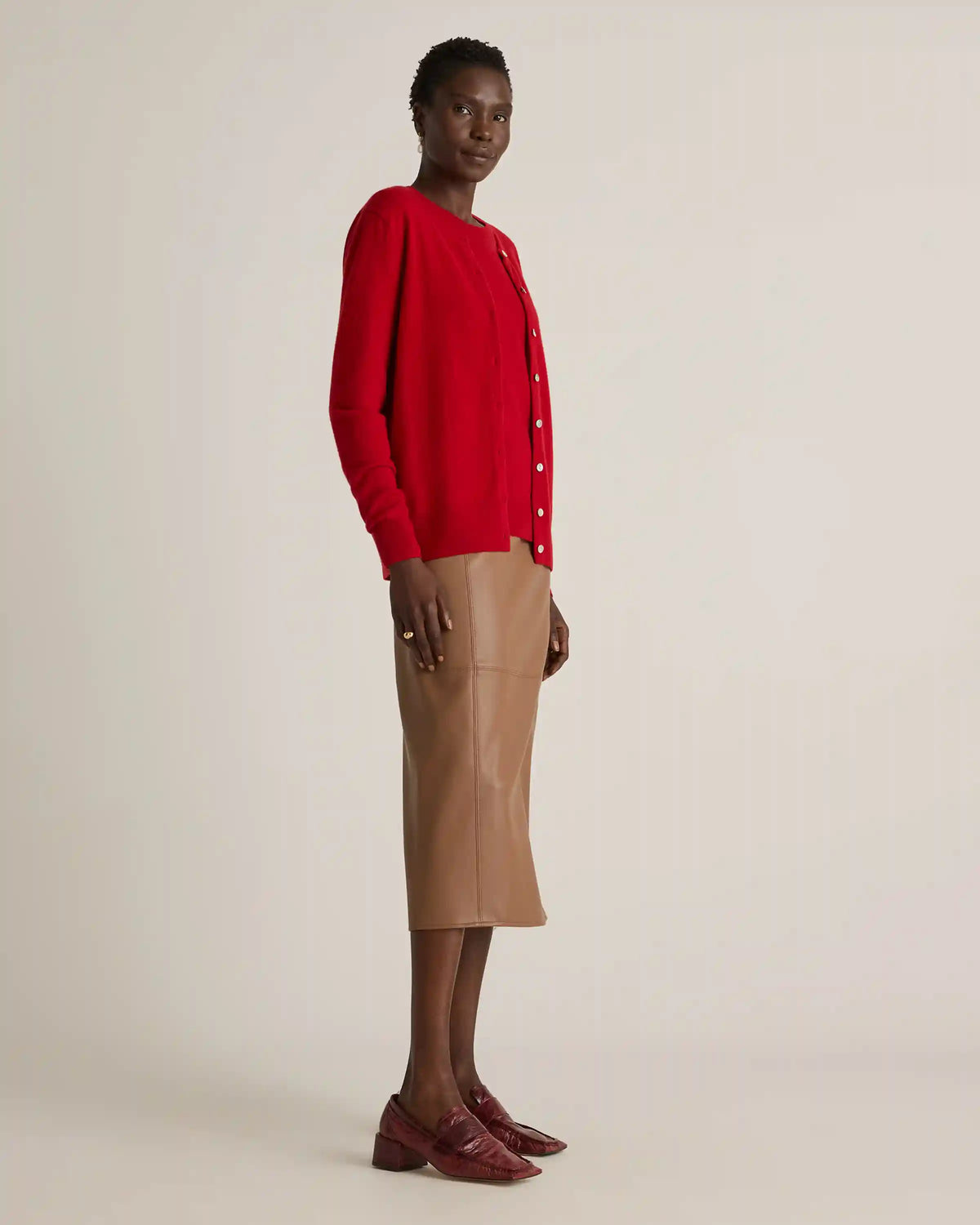 Mongolian Cashmere Cardigan Sweater