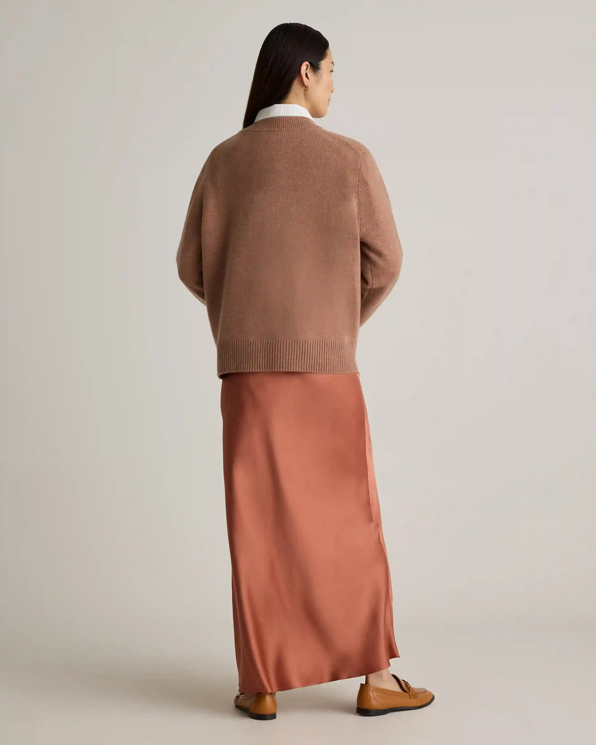 Mongolian Cashmere Oversized Crewneck Sweater