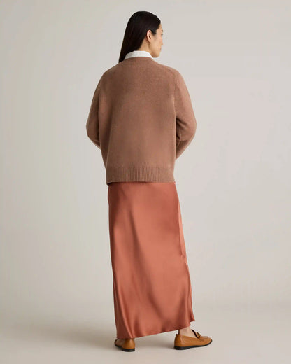Mongolian Cashmere Oversized Crewneck Sweater