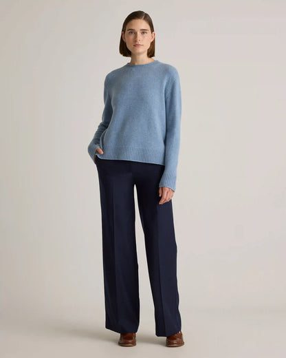 Mongolian Cashmere Boxy Crewneck Sweater