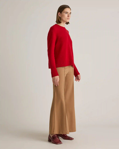 Mongolian Cashmere Boxy Crewneck Sweater