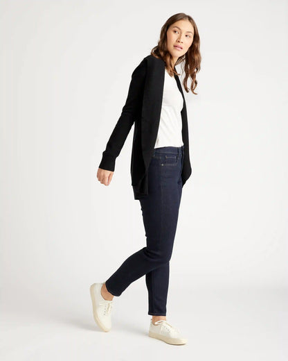 Mongolian Spring Cashmere Open Cardigan Sweater