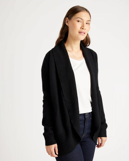 Mongolian Spring Cashmere Open Cardigan Sweater