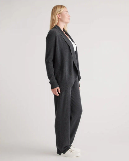 Mongolian Cashmere Open Cardigan Sweater