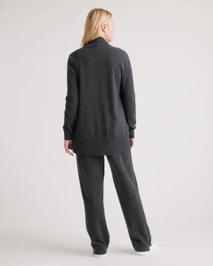 Mongolian Cashmere Open Cardigan Sweater