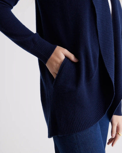Mongolian Cashmere Open Cardigan Sweater