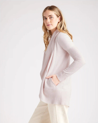 Mongolian Cashmere Open Cardigan Sweater
