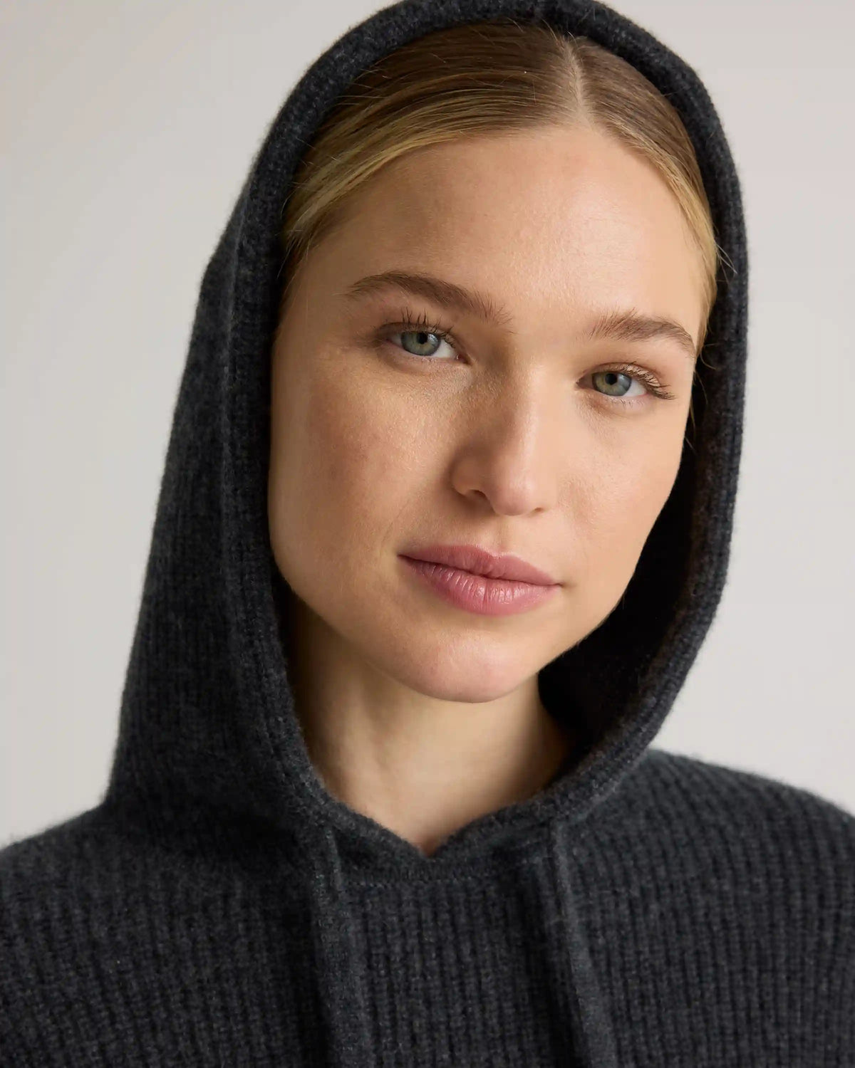 Mongolian Cashmere Fisherman Pullover Hoodie