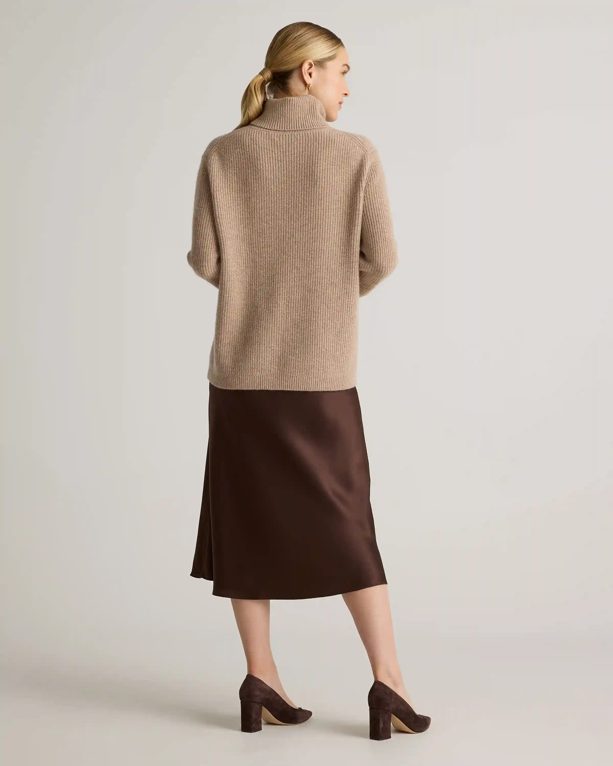 Mongolian Cashmere Fisherman Turtleneck Sweater