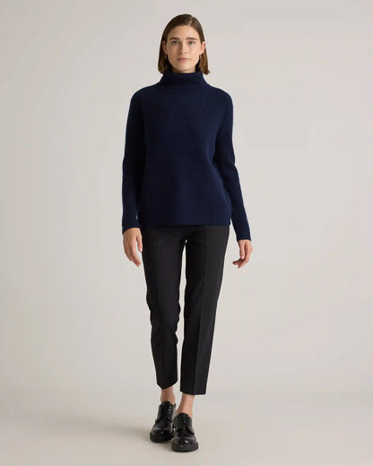 Mongolian Cashmere Fisherman Turtleneck Sweater