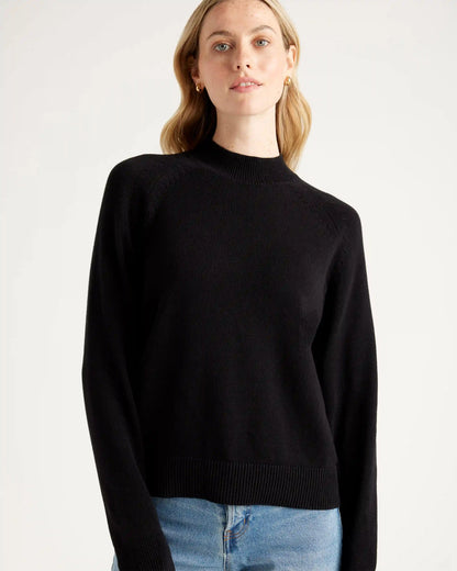 100% Organic Cotton Mock Neck Sweater