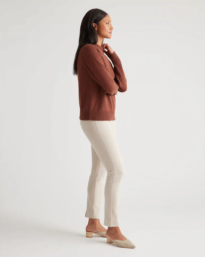100% Organic Cotton Mock Neck Sweater