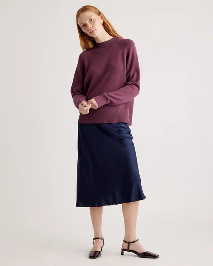 100% Organic Cotton Mock Neck Sweater