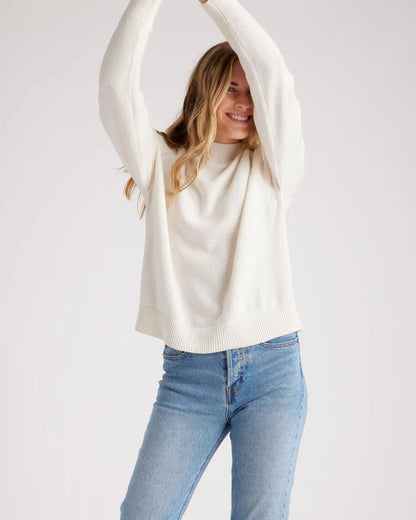 100% Organic Cotton Mock Neck Sweater