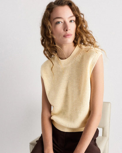 Cotton Linen Sweater Tank